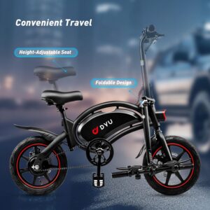 Vélo électrique pliant DYU 14" portable réglable compact