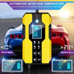 Chargeur batterie voiture BURNNOVE 8A 12/24V intelligent