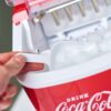 Machine a glacons Salco Coca-Cola Fabricant de glacons avec 2 tailles de glacons Design retro rouge Machine a glacons portable