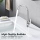 Mitigeur cuisine monocommande col de cygne inox chaud/froid