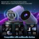 Built-in App Mini Projector 1080P 4K Supports Mini Portable Projector, Dual Control with Mouse Android TV WiFi 6 BT5.2 180 Rotati