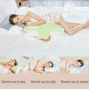 Oreiller cervical ergonomique mémoire de forme VD VENTDESIGN