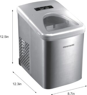 Machine à glaçons portable Frigidaire 26 lbs/jour inox