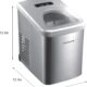 Machine à glaçons portable Frigidaire 26 lbs/jour inox