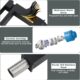 71mIC4p1cqL._AC_SL1500_.jpg ARCORA Robinet de Lavabo Pour Salle de Bain Carree Mitigeur a Levier Unique en Acier Inoxydable de 195MM avec Tuyaux d'eau Froide et