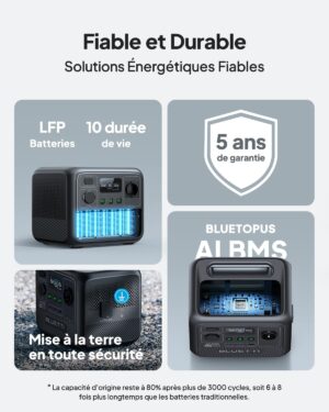 71mUcihyygL._AC_SL1500_.jpg BLUETTI AC50B - Station portable 448Wh LiFePO4 700W
