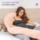 71mhHUmKypL._AC_SL1500_.jpg Coussin de Grossesse Nuliie Oreiller U Velours Lavable