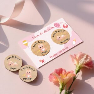 Cadeau bébé en bois - parfait pour nouveaux parents