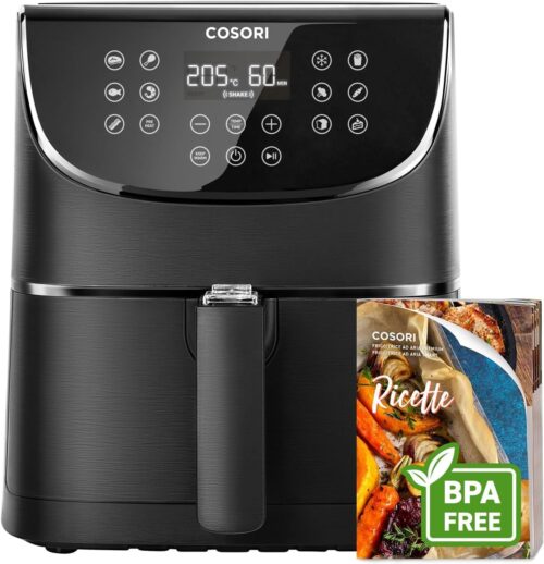 COSORI Air Fryer 5.5L, Oil Free Fryer 1700W, Reduce Energy 55, Air Fryer with 13 Functions 205C Max and 60 Min,Crispy and Tender M