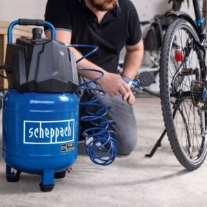 71n1qqYABXL._AC_SL1500_.jpg Compresseur vertical Scheppach 24L 1.5kW 10bar sans huile