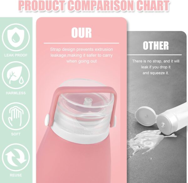 18 pieces of travel bottle, travel kit toiletries approved for aviation, suitable for shampoo, lotion, conditioner, shower gel, with