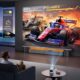 2025 Upgraded Android 11.0 Video Projector, Mini Projector with WiFi and Bluetooth, 4K 1080P Portable Projector, 270 Rotation H