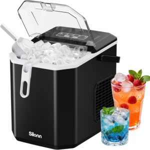 Machine à glaçons Silonn portable 9 glaçons/6 min 12 kg/j