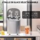 Machine à glaçons RELAX4LIFE autonettoyante 12 kg/24h