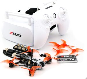 EMAX Tinyhawk II Freestyle RTF FPV Racing Drone avec Moteur Sans Balais 7000 KV, Camera RunCam Nano 2 700TVL, 0-25-100-200 VTX Power