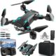 NXPZ Drone avec Double Camera HD pour Debutants, Drone Enfant Pliable, DecollageAtterrissage a Un Bouton, Mode Sans Tete, Vol en Tr