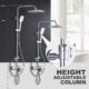 Colonne de douche thermostatique ARCORA inox 304 85-123 cm