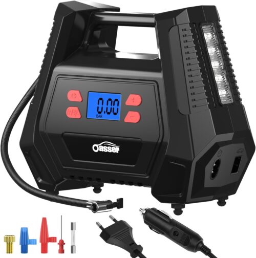 Compresseur d'air portable Oasser 12V/220V 150PSI pour pneus