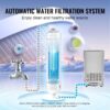 VEVOR Commercial Ice Maker 41kg24h Ice Preparation Device 45 Ice Cube Trays Storage Capacity 11kg Auto Cleaning Without Freestandin