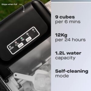 Machine à glaçons portable Daewoo 12 kg/24h autonettoyante