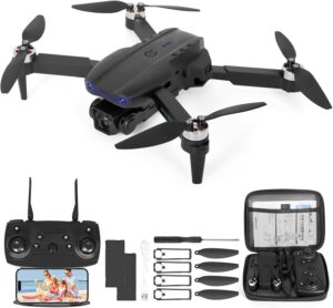 Drone pour Enfant avec Camera 1080P HD, Drone Quadricoptere FPV WiFi Telecommande, Mode sans Tete, Maintien d'Altitude, 360Flips, C