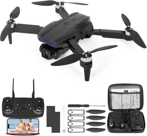 Drone pour Enfant avec Camera 1080P HD, Drone Quadricoptere FPV WiFi Telecommande, Mode sans Tete, Maintien d'Altitude, 360Flips, C