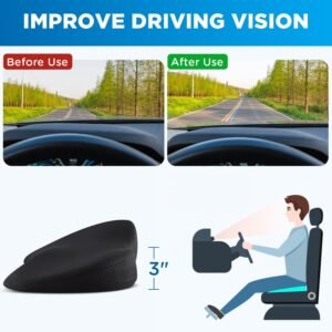 71oxrRySOrL._AC_SL1500_.jpg Coussin voiture mémoire de forme Qutool — siège conducteur