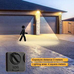 MXTIMWAN Projecteur LED Exterieur 10W - 6500K Blanc Froid - IP66 Etanche Eclairage Exterieur Avec Detecteur, Jardin, Patio, Garage