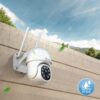 Ctronics PTZ Outdoor WiFi Surveillance Camera 1080P IP Camera Human Detection Automatic Tracking Pan 355 Tilt 90 Audio Bidirection