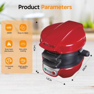 Appareils A Sandwiches, Muffin Burger Maker Et Grill SandwichHamburger, Avec Une Bague A Œufs, Parfait Pour Le Hamburger, Collation