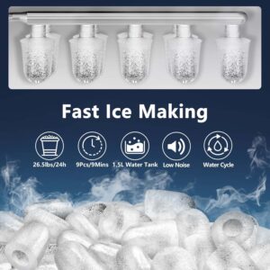 Machine à glaçons KUMIO 12 kg/24h – 9 glaçons épais