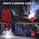 ARCCAPTAIN Poste a Souder ArcLift TIG 200 A avec Grand ecran LED, Poste a Souder Inverter avec Controle Synergique, Machine a Soude