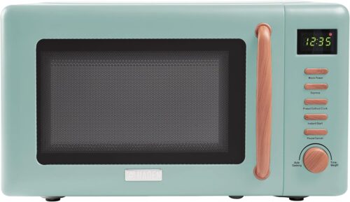 Haden Dorchester Green Four a micro-ondes 20 L 800 W, commandes numeriques, 5 niveaux de puissance Ideal pour le comptoir avec f