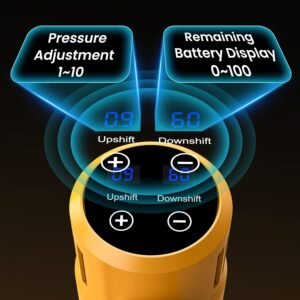 Nettoyeur Haute Pression sans Fil, 65 Bar Nettoyeur Haute Pression sur Batterie avec 2 x 3,0Ah Batteries, Buse 6 en 1, Reglage de La