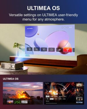 71pxMdJBA4L._AC_SL1500_.jpg ULTIMEA Native Full HD 1080P Projector, 4K Projector Supported 900 ANSI, Object Avoidance, Auto FocusKeystone in 6D, Bluetooth WiFi
