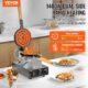 Gaufrier à bulles VEVOR 1400W inox rotatif 180° antiadhésif
