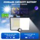 Pxwaxpy Lampe Solaire Exterieur Detecteur de Mouvement, 3 Modes204LED2000LM Lumiere Solaire Exterieure etanche IP65 eclairage Ex