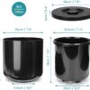 Kurtzy Black Insulated Ice Bucket with Lid Ice Tongs 4 L Double-Walled Ice Bucket Keeps Ice Frozen for Long Time Bar, Partie