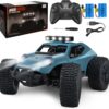 Kizeefun Voiture Telecommandee, 2,4 Ghz 120 RC Vehicule Tout-Terrain 20 KmH Jouet Electrique Tout-Terrain avec 2 Piles 50 Min De L
