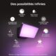 Philips Hue White Color Ambiance Projecteur Exterieur DISCOVER Aluminium Noir, fonctionne avec Alexa, Google Assistant et Apple Ho