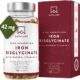 Fer Complement Alimentaire Vitamine C Acerola - Fer Bisglycinate 42mg Iron Complement Alimentaire Haute Biodisponibilite Vegan Ene