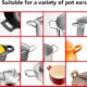 Protège-poignée silicone Niuhong 2 paires anti-chaleur