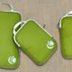 Cipway Lot de 3 cubes d'emballage par compression, organiseurs de voyage ultralegers et extensibles pour bagages a main (vert 3 piec
