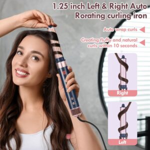 NDLT Seche Cheveux 6 en 1 Air Styling, Hair Styler Seche Cheveux, Brosse Seche Cheveux, Brosse Lissante, fer a Friser, Brosse Ronde