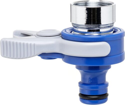 TATAY Adaptateur universel Top Line pour robinet d'interieur, filetage externe 24 mm, filetage interne 22 mm, connecteur universel,