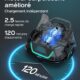 71rKKsdTapL._AC_SL1500_.jpg Robot piscine WYBOT A1 sans fil 120 min, 4 cycles, 100 m²