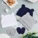 DRESHOW Bonnets de Naissance et Moufles de Protection Bebe Gants Bonnet Nouveau-ne Bambin Doux Mignon Tricote Chapeau 0-6 Mois, Tail