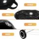 SunJas Barbecue a Charbon Rond, BBQ Mobile Barbecue Grill Portable de Jardin, avec Couvercle et 2 Roues - 46 44 70cm