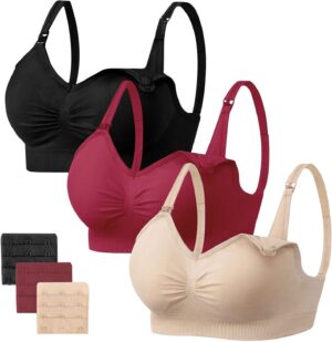 Soutien-Gorge d'allaitement Maternité 3 pièces sans armature