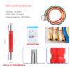 WiMas R134a Auto Air Conditioning Manifold Gauge Kit Car Air Conditioning Manifold Gauge Set for Auto Air Conditioning Systems